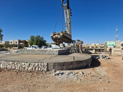 جاهزية موقع ناقلة الجنود المهداة لبلدية معان - صور