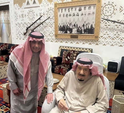 الملك سلمان بن عبد العزيز في أحدث ظهور له برفقة 3 أمراء - صور