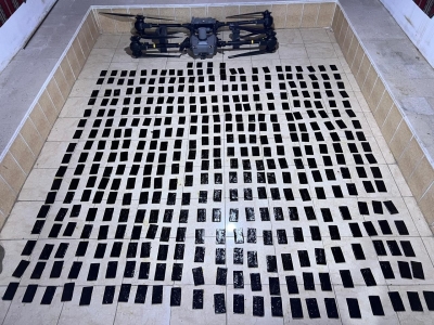 الجيش يحبط تهريب مواد مخدرة بواسطة طائرة مسيّرة