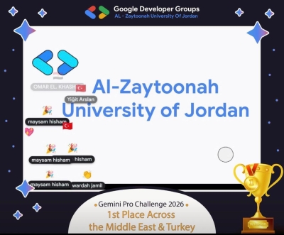 جامعة الزيتونة الأردنية تحصد المركز الأول على مستوى الشرق الأوسط وتركيا في تحدي Google Gemini Pro