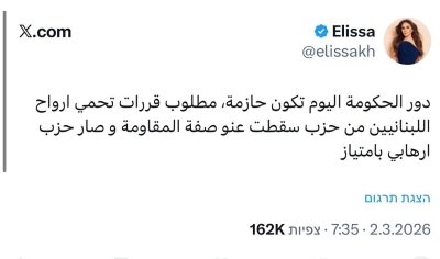 إليسا: حزب الله سقط من المقاومة وأصبح إرهابياً