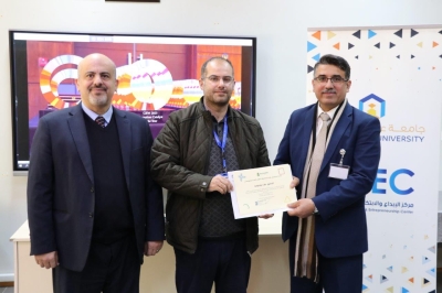 مركز الإبداع والابتكار وريادة الأعمال في جامعة عمان العربية يقيم حفل توزيع شهادات دورة تدريب المدربين  (TOT)