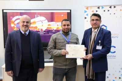 مركز الإبداع والابتكار وريادة الأعمال في جامعة عمان العربية يقيم حفل توزيع شهادات دورة تدريب المدربين  (TOT)