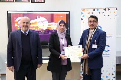 مركز الإبداع والابتكار وريادة الأعمال في جامعة عمان العربية يقيم حفل توزيع شهادات دورة تدريب المدربين  (TOT)