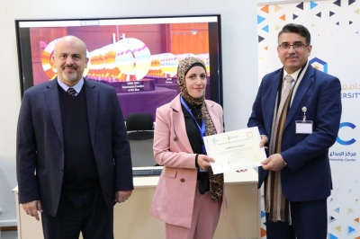 مركز الإبداع والابتكار وريادة الأعمال في جامعة عمان العربية يقيم حفل توزيع شهادات دورة تدريب المدربين  (TOT)