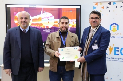 مركز الإبداع والابتكار وريادة الأعمال في جامعة عمان العربية يقيم حفل توزيع شهادات دورة تدريب المدربين  (TOT)