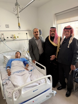 زيارة نواب حزب الاتحاد الوطني لأحد أفراد قوات مكافحة المخدرات - صور