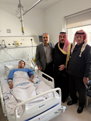 زيارة نواب حزب الاتحاد الوطني لأحد أفراد قوات مكافحة المخدرات - صور