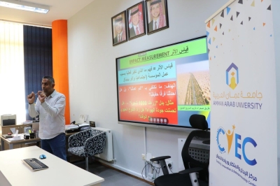 مركز الإبداع والابتكار وريادة الأعمال في عمان العربية يعقد ورشة تدريبية متقدمة بعنوان Impact by Design: Path to Sustainable Busi