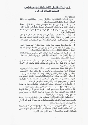 تفاصيل خطة نزع السلاح في غزة