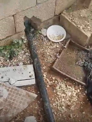 إزالة اعتداءات على خطوط المياه في الموقر وضبط تزويد مخالف لمزارع ومنازل