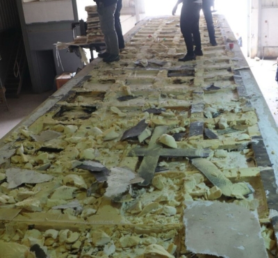 عملية اردنية سورية مشتركة تحبط تهريب 943 كغم من عجينة الكبتاجون عبر جابر