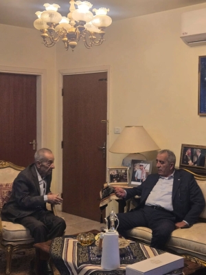 وزير الثقافة مصطفى الرواشدة يعود الشاعر الكبير حيدر محمود