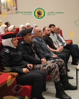 محاضرة وتجربة اخلاء وهمي في مستشفى الكندي 