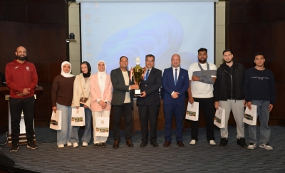 رئيس جامعة البترا يكرّم فريق التايكواندو لحصوله على المركز الأول في البطولة الوطنية