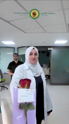 إدارة مستشفى الكندي تحتفل بمناسبة اليوم العالمي للتمريض