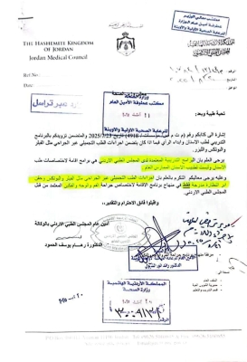 المجلس الطبي الأردني: أطباء الأسنان غير مؤهلين لممارسة الحقن التجميلية