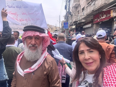 حزب الاتحاد الوطني الأردني يشارك في المسيرة الوطنية التي أُقيمت إحياءً لذكرى النكبة الفلسطينية