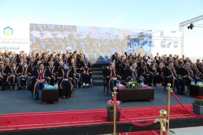 جامعة عمان العربية تحتفل بتخريج الفوج السادس والعشرين من طلبتها في رحاب الجامعة