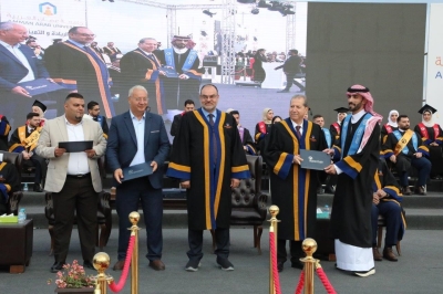 جامعة عمان العربية تحتفل بتخريج الفوج السادس والعشرين من طلبتها في رحاب الجامعة