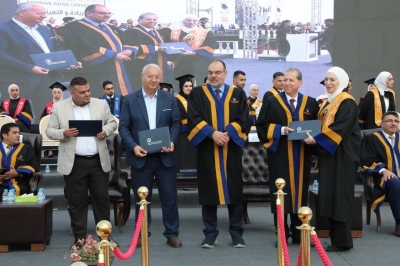 جامعة عمان العربية تحتفل بتخريج الفوج السادس والعشرين من طلبتها في رحاب الجامعة