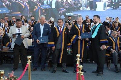 جامعة عمان العربية تحتفل بتخريج الفوج السادس والعشرين من طلبتها في رحاب الجامعة