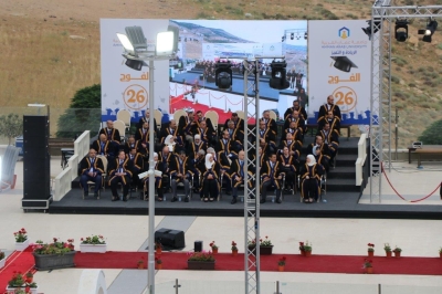 جامعة عمان العربية تحتفل بتخريج الفوج السادس والعشرين من طلبتها في رحاب الجامعة