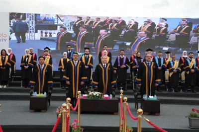 جامعة عمان العربية تحتفل بتخريج الفوج السادس والعشرين من طلبتها في رحاب الجامعة