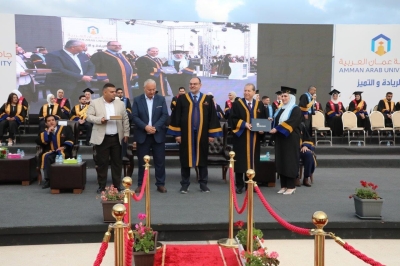 جامعة عمان العربية تحتفل بتخريج الفوج السادس والعشرين من طلبتها في رحاب الجامعة