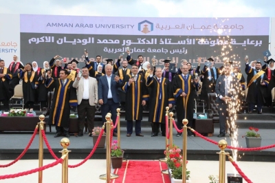جامعة عمان العربية تحتفل بتخريج الفوج السادس والعشرين من طلبتها في رحاب الجامعة