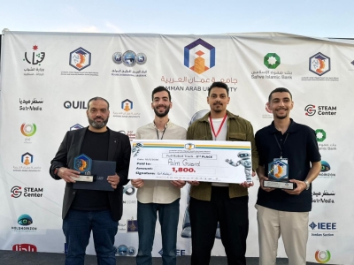 جامعة البترا تحصد المركز الثاني عربيًا في الروبوتات والذكاء الاصطناعي عبر فريق Vcoders بمشروع Palm Guard
