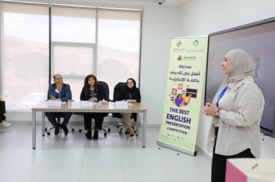 نادي اللغة الإنجليزية في جامعة عمان العربية ينظم مسابقة أفضل عرض تقديمي