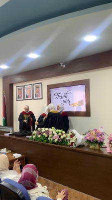 عشيرة الحوامدة تهنئ ابنتها الدكتورة مي عصام الحوامدة