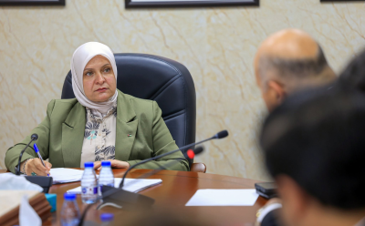 عضو المكتب السياسي في حزب الاتحاد الوطني الأردني النائب ميسون القوابعة تناقش مع ناشطين اجتماعيين مسودة قانون الإدارة المحلية