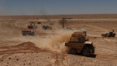 انطلاق الحفر الأولي لستاد الحسين الدولي الأكبر في الأردن - صور