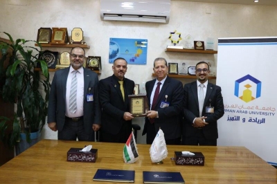 جامعة عمان العربية والنبأ الأردنية توقعان مذكرة تفاهم لتعزيز البحث العلمي وتنظيم المؤتمرات الدولية