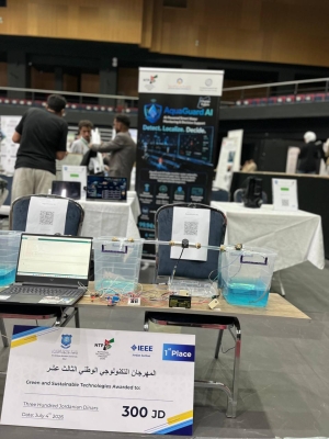 كلية تكنولوجيا المعلومات في جامعة عمان العربية تحصد المركز الأول في محور التكنولوجيا الخضراء والاستدامة بالمهرجان التكنولوجي الو