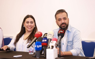 مؤتمر صحفي لفريق مسرحية 