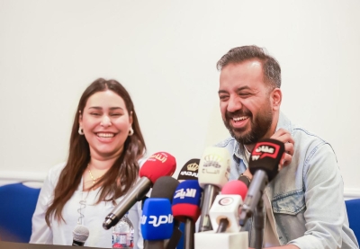 مؤتمر صحفي لفريق مسرحية 
