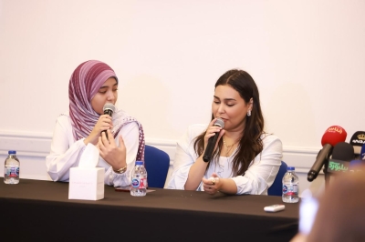 مؤتمر صحفي لفريق مسرحية 