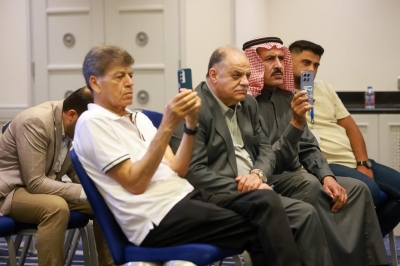 مؤتمر صحفي لفريق مسرحية 
