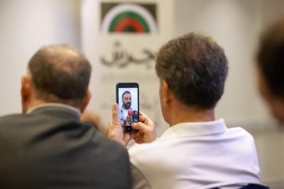 مؤتمر صحفي لفريق مسرحية 