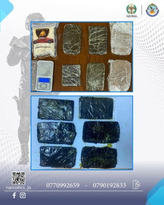 الاردن.. مكافحة المخدرات تُداهم أوكار تجّار المخدرات وتنفّذ حملات أمنيّة - صور