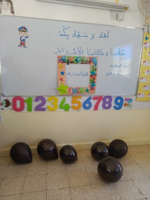 حلوى ورسائل ترحيب وزينة .. هكذا استقبلت مدارس جرش طلابها
