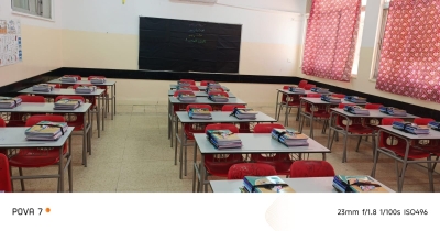 حلوى ورسائل ترحيب وزينة .. هكذا استقبلت مدارس جرش طلابها