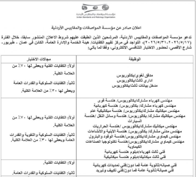 شواغر واختبارات تنافسية في مؤسسات حكومية وهيئات مستقلة.. التفاصيل