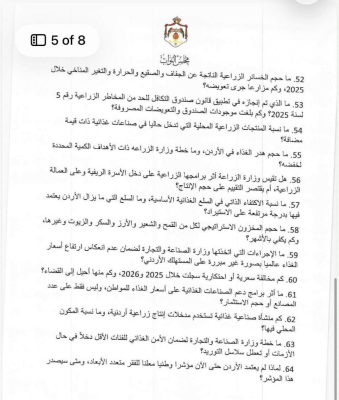 طهبوب توجه 114 سؤالا رقابيا للحكومة