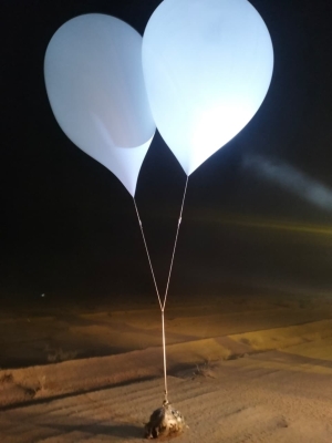 الجيش يحبط 3 محاولات لتهريب كمية كبيرة من المخدرات بواسطة بالونات موجهة - صور