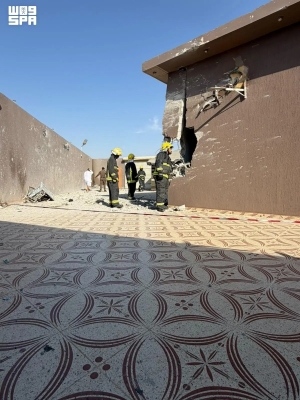 السعودية : وفاة واصابتين اثر سقوط شظايا مسيّرة