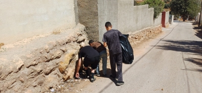 مركز شباب برما ينفذ حملة تطوعية في المركز ومحيطه